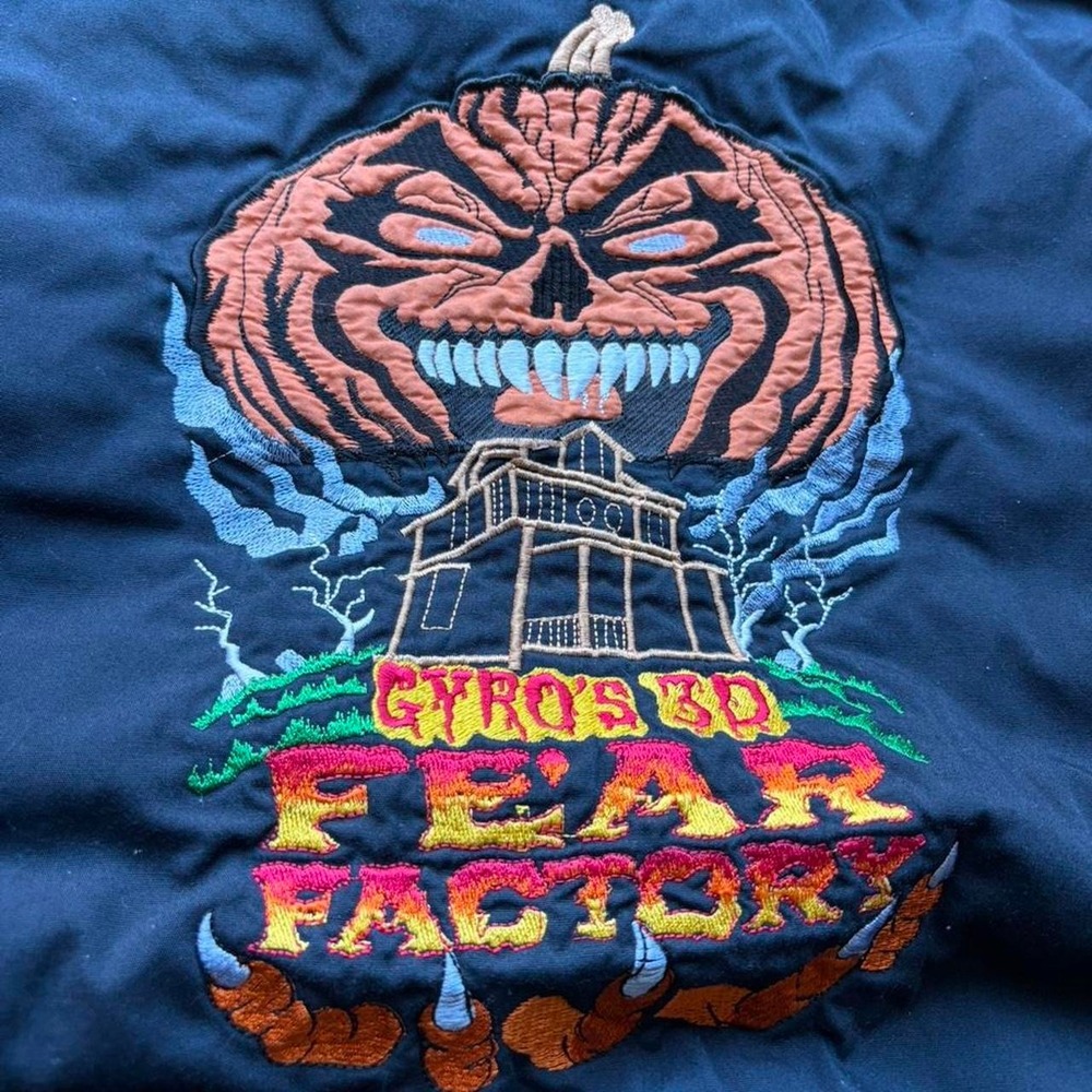 90s Gyros 3D Fear Factory Bay Area Haunted House Jacket - Picture 2 of 7